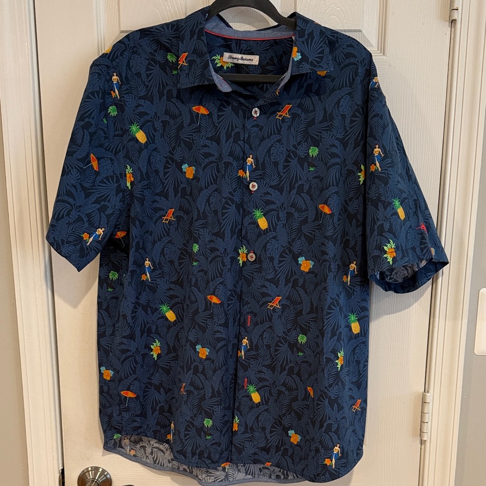 Tommy Bahama Hawaiian Shirt, Size XL